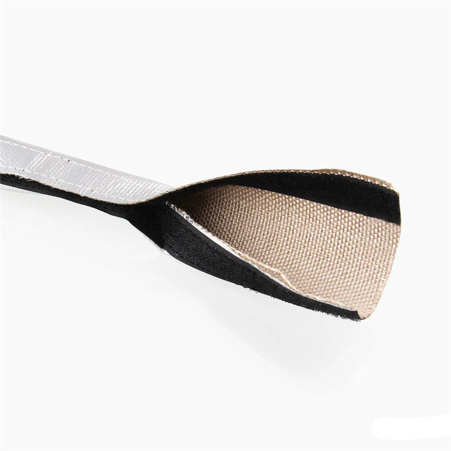 

12mm Metal Heat Shield Sleeve Insulated Wire Hose Cover Wrap Loom Tube 12mm Aluminum Interior Accessories