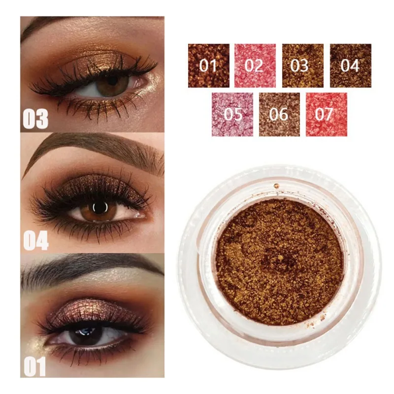 

Shimmer Glitter Eyeshadow Cream Long-lasting Waterproof Smudge-proof Easy To Color Eye Shadow Cosmetic