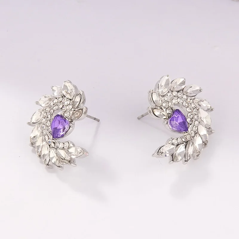 Серьги-гвоздики с кристаллами для женщин и девушек 2020 | Украшения аксессуары