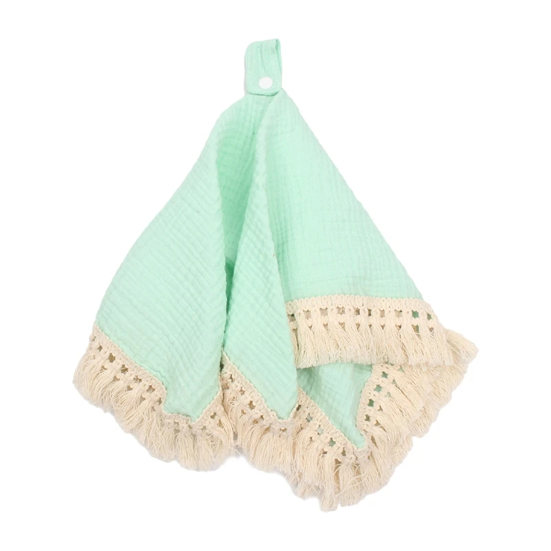 

Baby Soother Appease Towel Tassel Cotton Gauze Bib Infants Comfort Sleeping Nursing Cuddling Blanket Toys