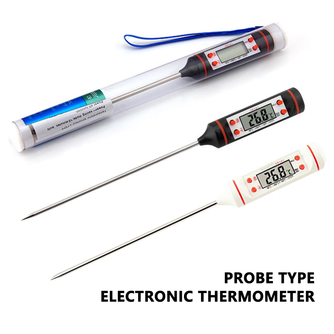 

Электронный цифровой термометр для барбекю, бытовой прибор с щупом для мгновенного чтения, с диапазоном от-50 до 300 °C
