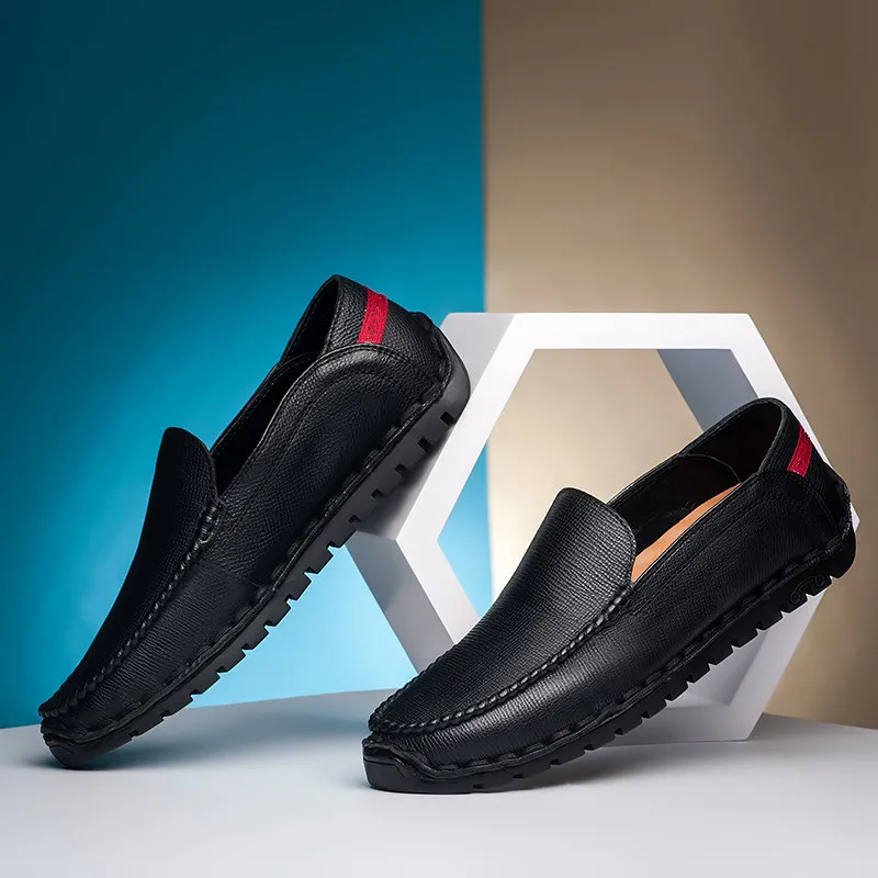 Brand New Fashion Men Loafers Genuine Leather Casual Shoes High Quality Adult Moccasins Driving Male Footwear * | Обувь