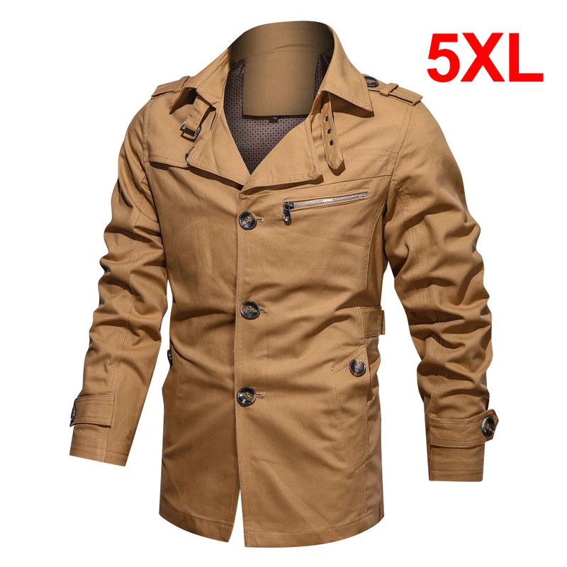 Цвет хаки ветровка для мужчин модные военные куртки пальто 2021 на весну осень с