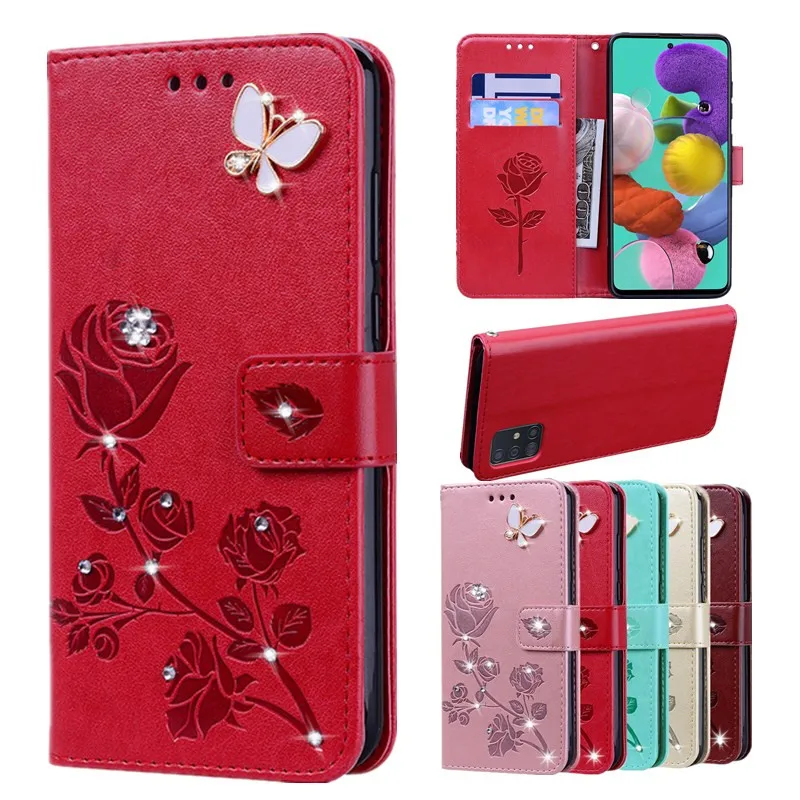 Кожаный флип чехол для Samsung Galaxy A10S A20S J2 A2 Core A20E A70 A60 A50 A40 A30 A20 A10 S10E S10 PLUS розовый