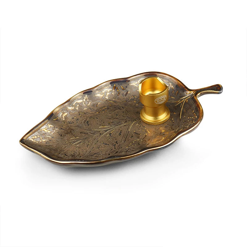 

Creative Personality Ceramic Portable Home Office Dedicated Antique Tobacco Leaf Cuban Cigar Ashtray Cigar Gift Set Gadget