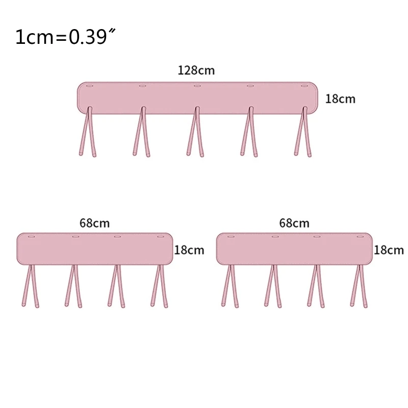 

3Pcs Crib Rail Cover Cradle Anti-bite Protector Wrap Safe Baby Teething Guard 97BC