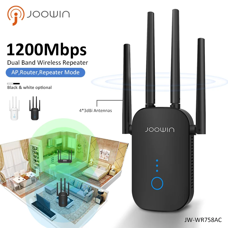 Новый 1200 Мбит/с беспроводной Wifi удлинитель ретранслятор/маршрутизатор