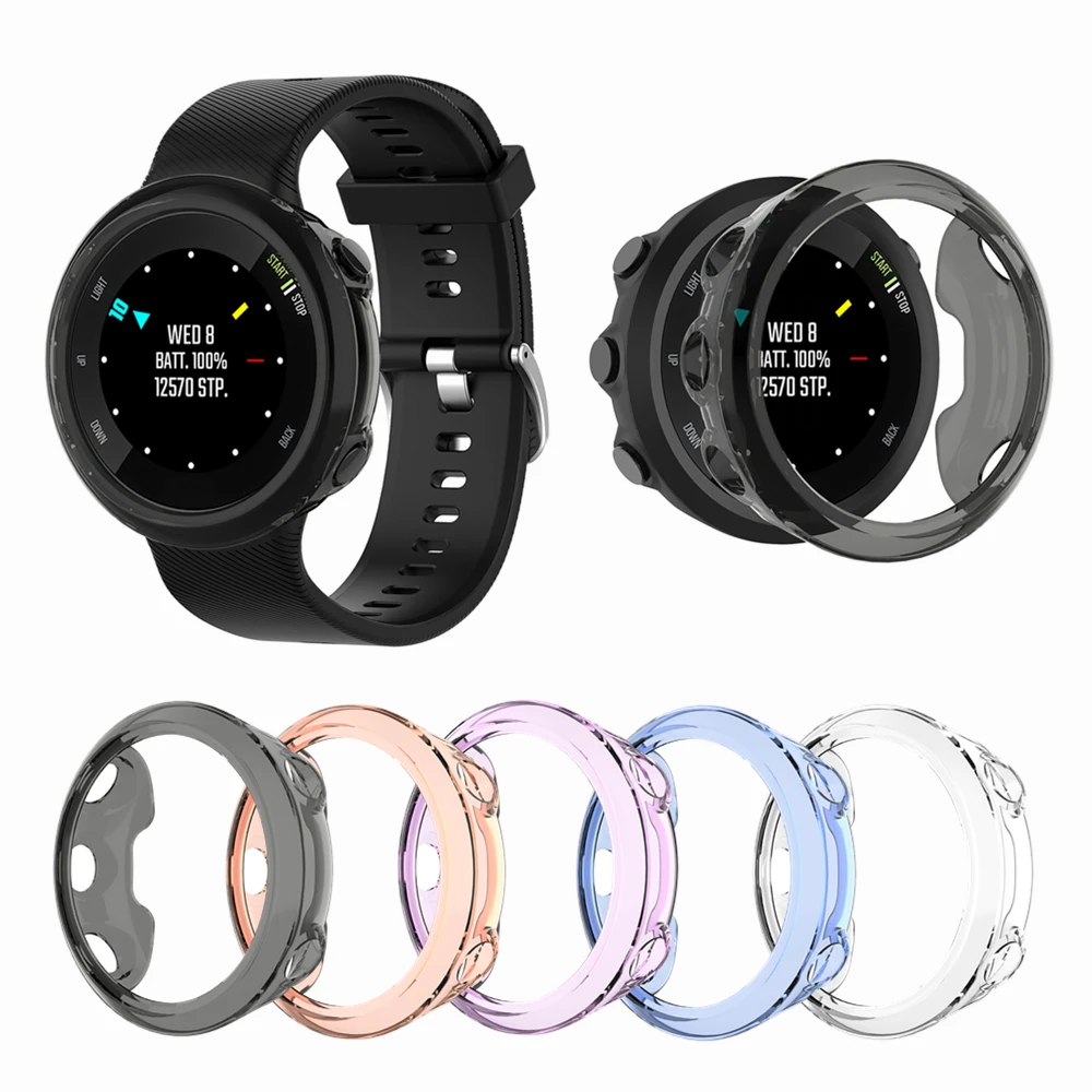 Силиконовый чехол для смарт часов Garmin forerunner 45 45S защитная рамка из ТПУ 45/45S