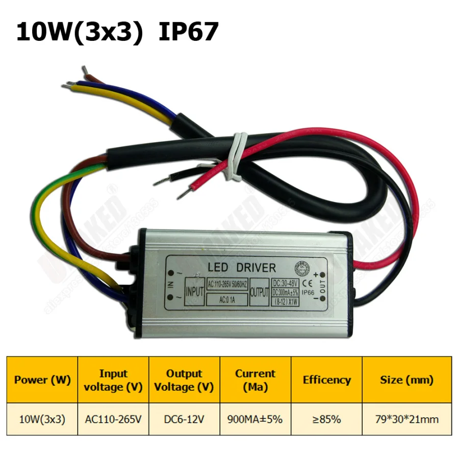 1 компл. DC20-40V 10W20W30W50W 300 мА/600MA/900MA/1500MA источник питания прожектор светодиодный