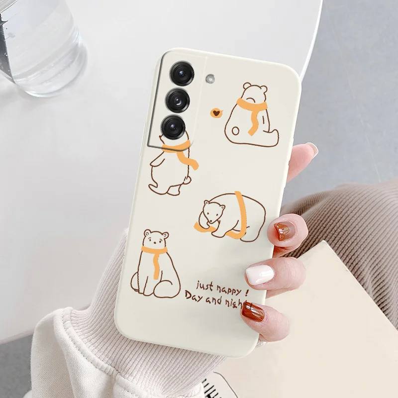 Side-printed Text Phone Case For SamsungGalaxy S22 S21 S20 FE S10 Note 20 10 Ultra Plus A72 A52 A32 A71 A51 A31 A21S 4G 5G Cover