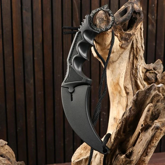 Нож-керамбит черная паутина 19см клинок 9см 5177885