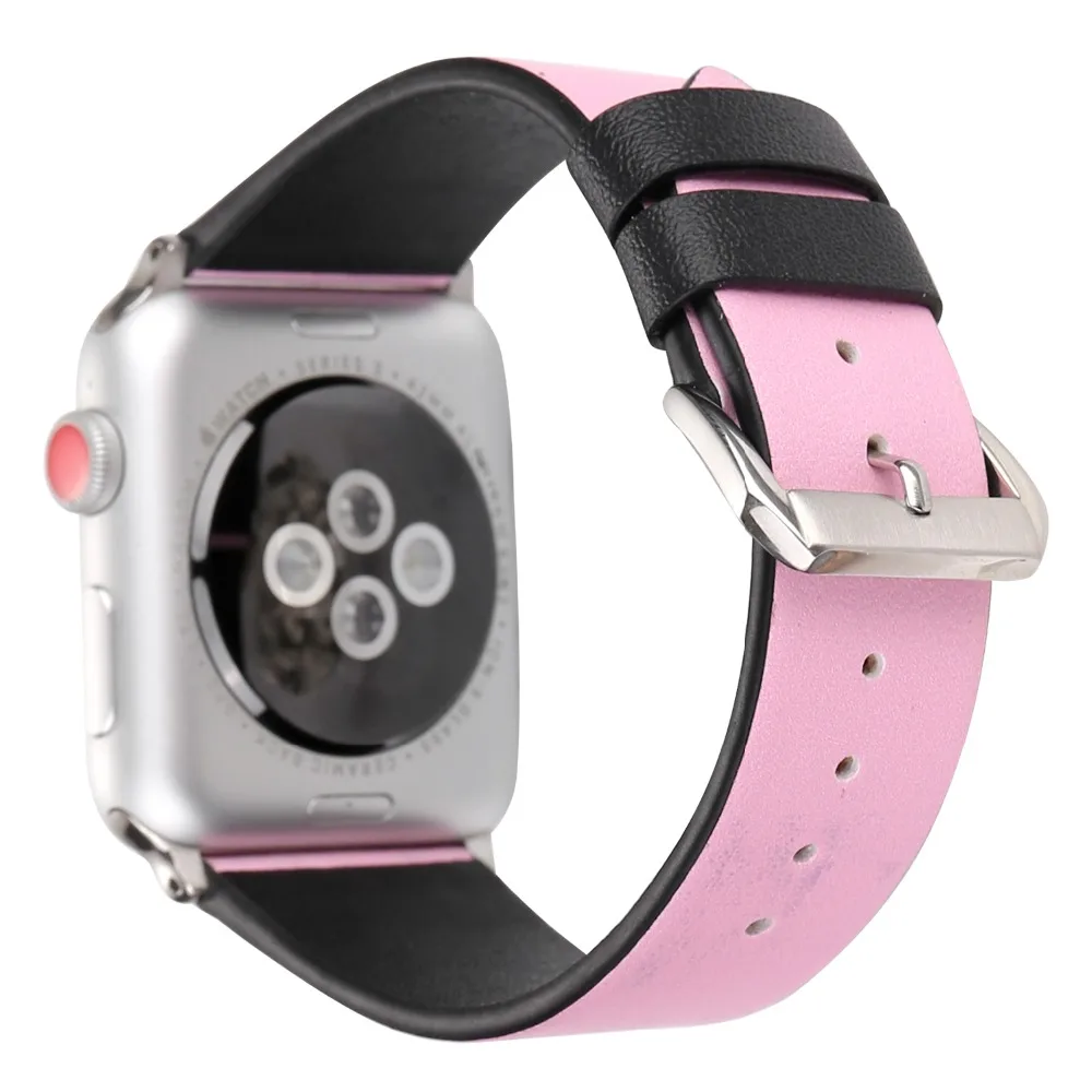 Пара ремешков для Apple watch 5 ремешок 44 мм 40 мм iWatch 42 мм 38 мм браслет из натуральной кожи ремешок для Apple watch 4 3 2 1