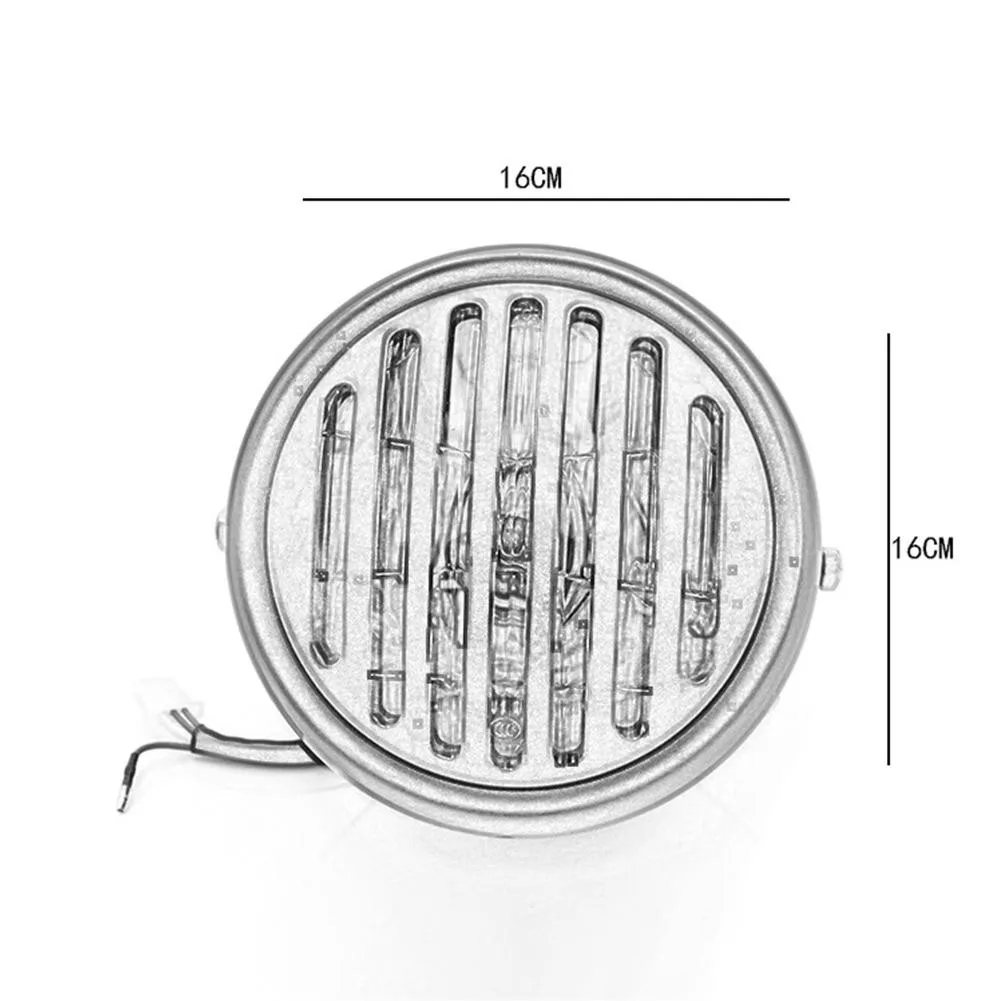 

Motorcycle Headlight Black Metal Retro 35W Halogen Headlights Fits For CG125 GN125 CB CL Yamaha