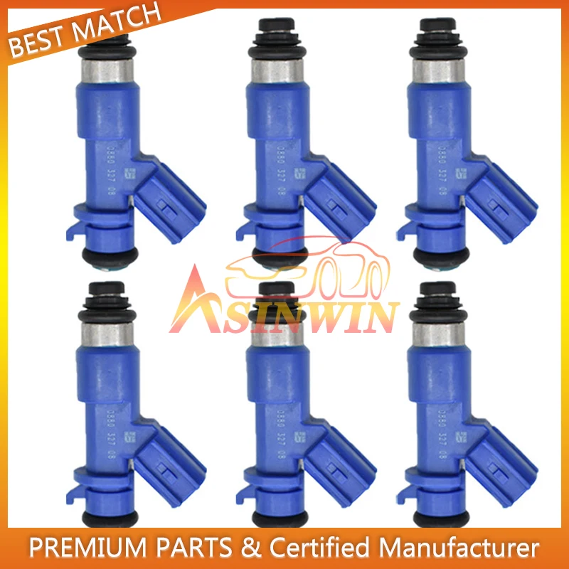 6 шт. 410cc RDX топливная форсунка 16450-RWC-A01 16450RWCA01 подходит для Acura 2007-2012 Honda Civic Integra RSX K20