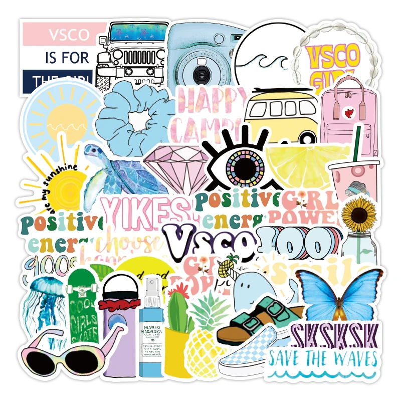 30/50 шт наклеек для девочек вещь классная Водонепроницаемый наклейки ноутбука