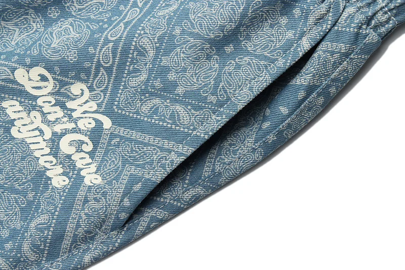

Mens Bandana Paisley Pattern Pants HipHop Streetwear Sweatpants Unisex Oversized Jogger Pants Male Elastic Waist Trousers