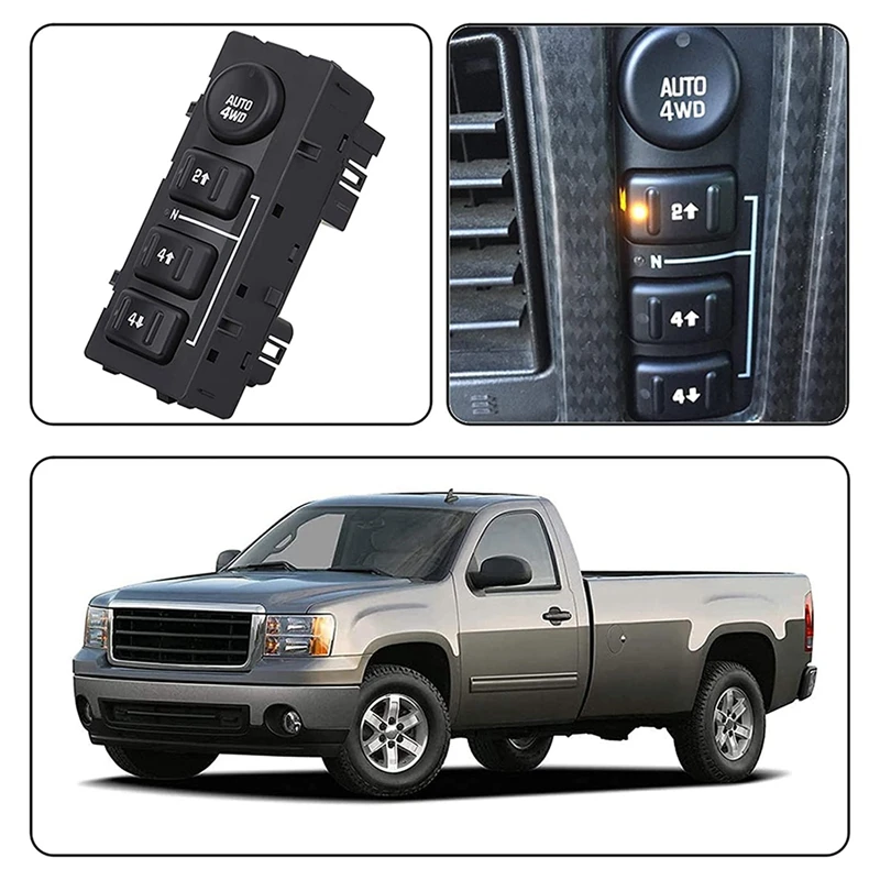 AP68-4WD переключатель колеса 4x4 переводной чехол кнопка для Chevrolet Suburban GMC Yukon 15136039