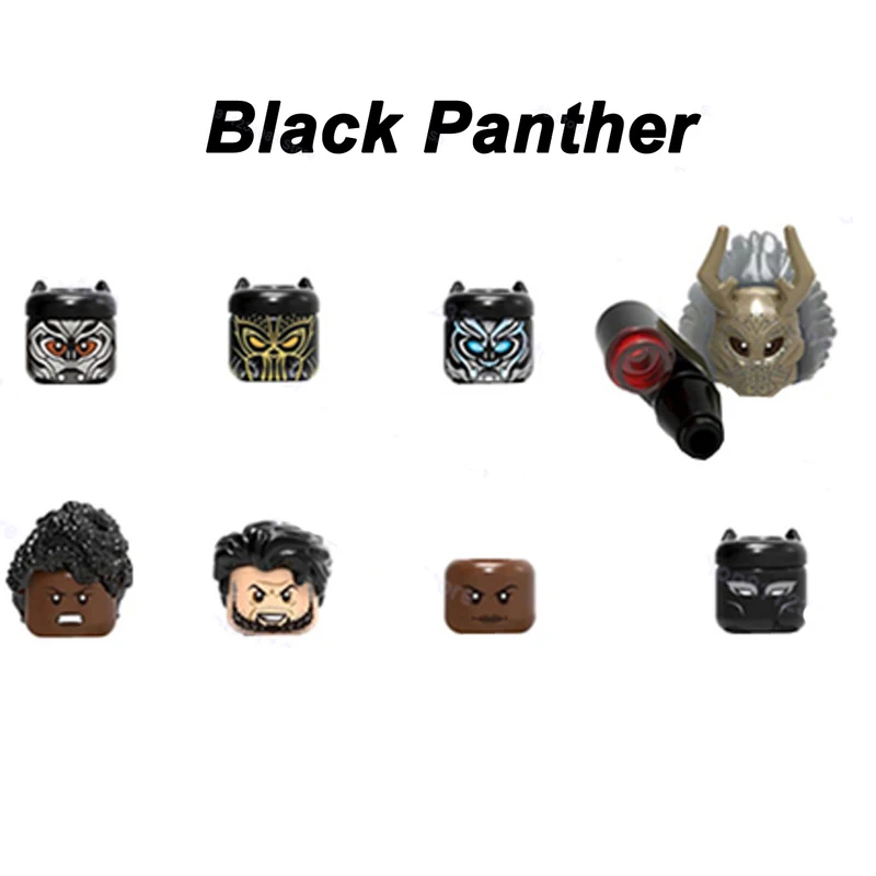 

Disney Blocks 8pcs/lot Marvel Super Heroes Building Blocks Black Panther Bricks Hulk Figures Model Toys for Kids Birthday Gifts