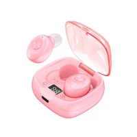pink mini earphone tws wireless earphones bluetooth stereo sound gaming headphone headset handsfree with mic for phone original