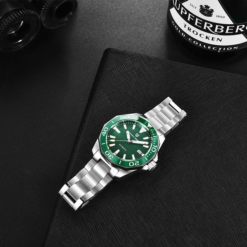 PAGANI DESIGN Men's Top Brand Automatic Mechanical Wristwatch Ceramic NH35A Movement Luxury Sapphire Glass 100M Waterproof Watch