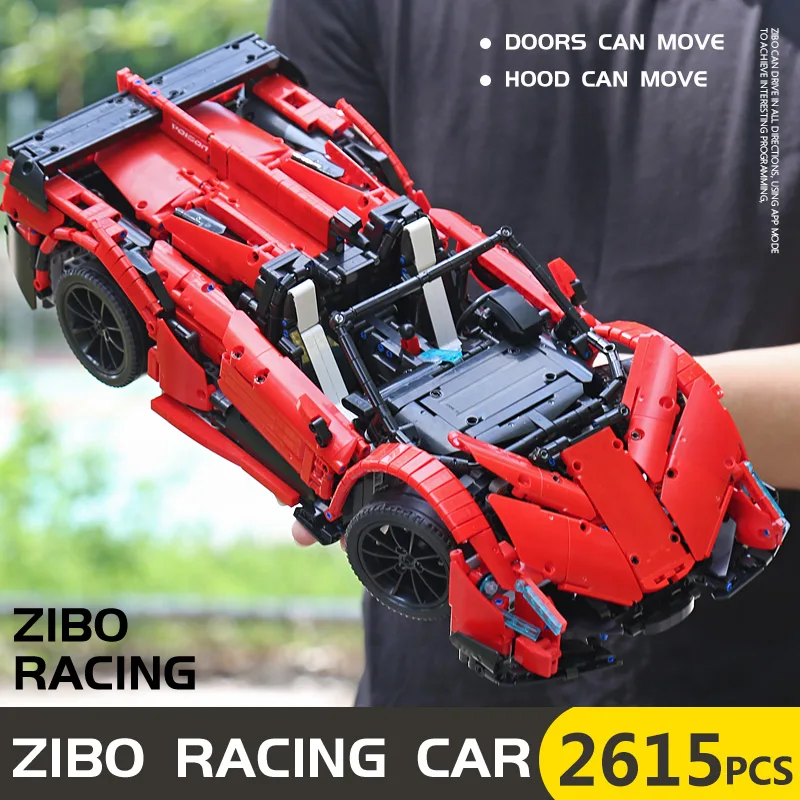 MOC Мини Строительные блоки Technic модель автомобиля совместима с 20091 Veneno Roadster