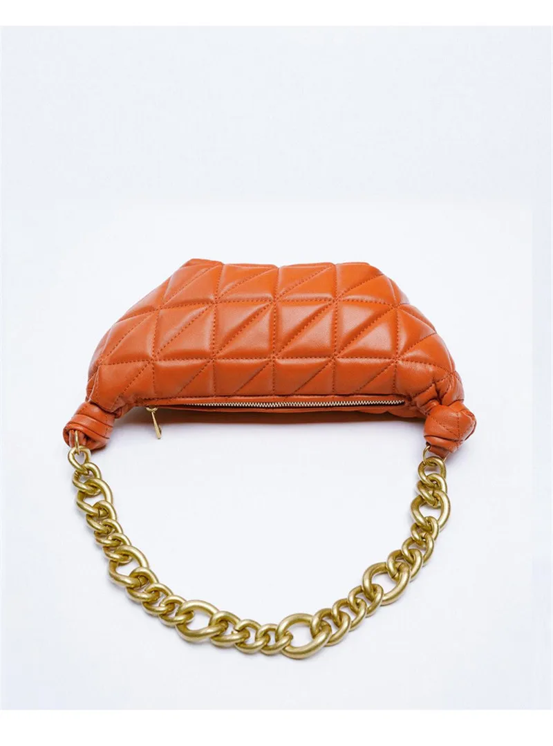 

Autumn new female bag trend quilted mini shoulder bag with chain handbag underarm bag female bag best gift star same style