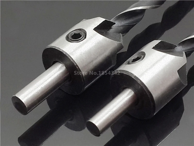 2Pcs Countersink Drill Bit End Milling Wood Reamer Carpentry Chamfer 6mm Sink Hole Reaming Woodworking Power Tools | Инструменты