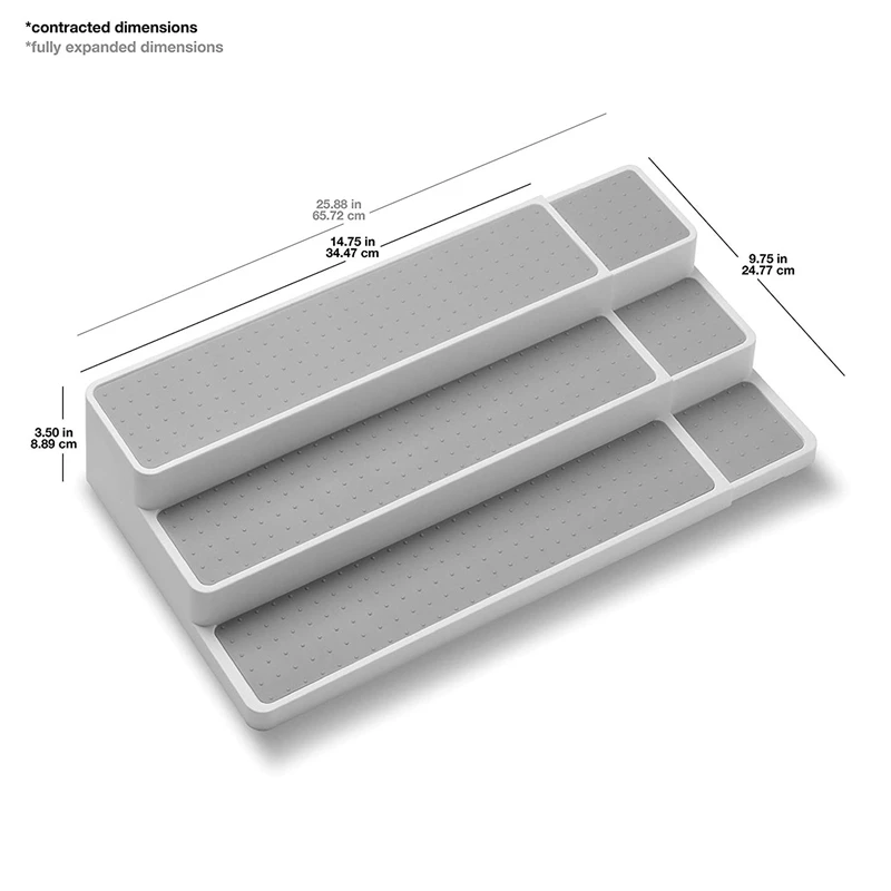 Расширяемая полка органайзер набор шкафов 3 уровня скользящая подкладка