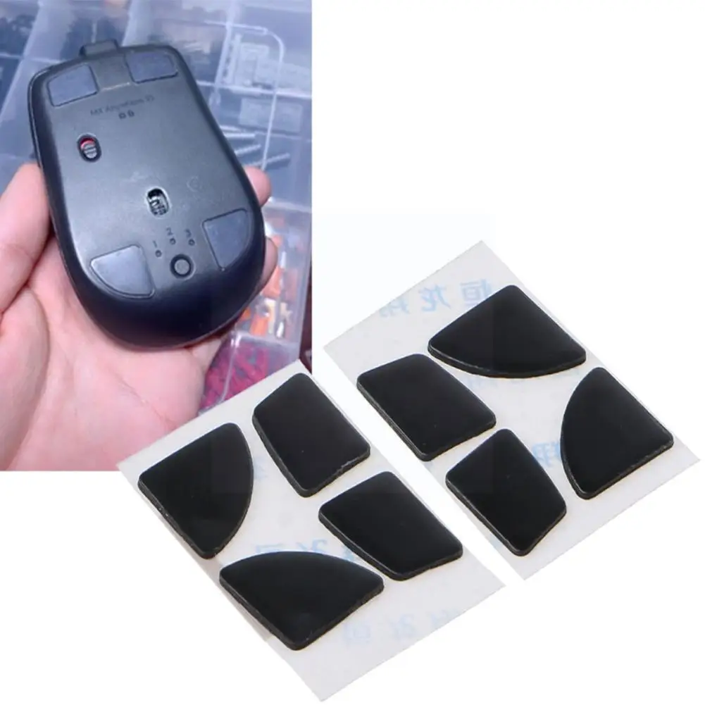 

New 1set Mouse Feet Sticker Black Mouse Skates Pads Anywhere Mouse 2s Mx Mouse Mouse Accessories Feet Replacement For Logit H8m4