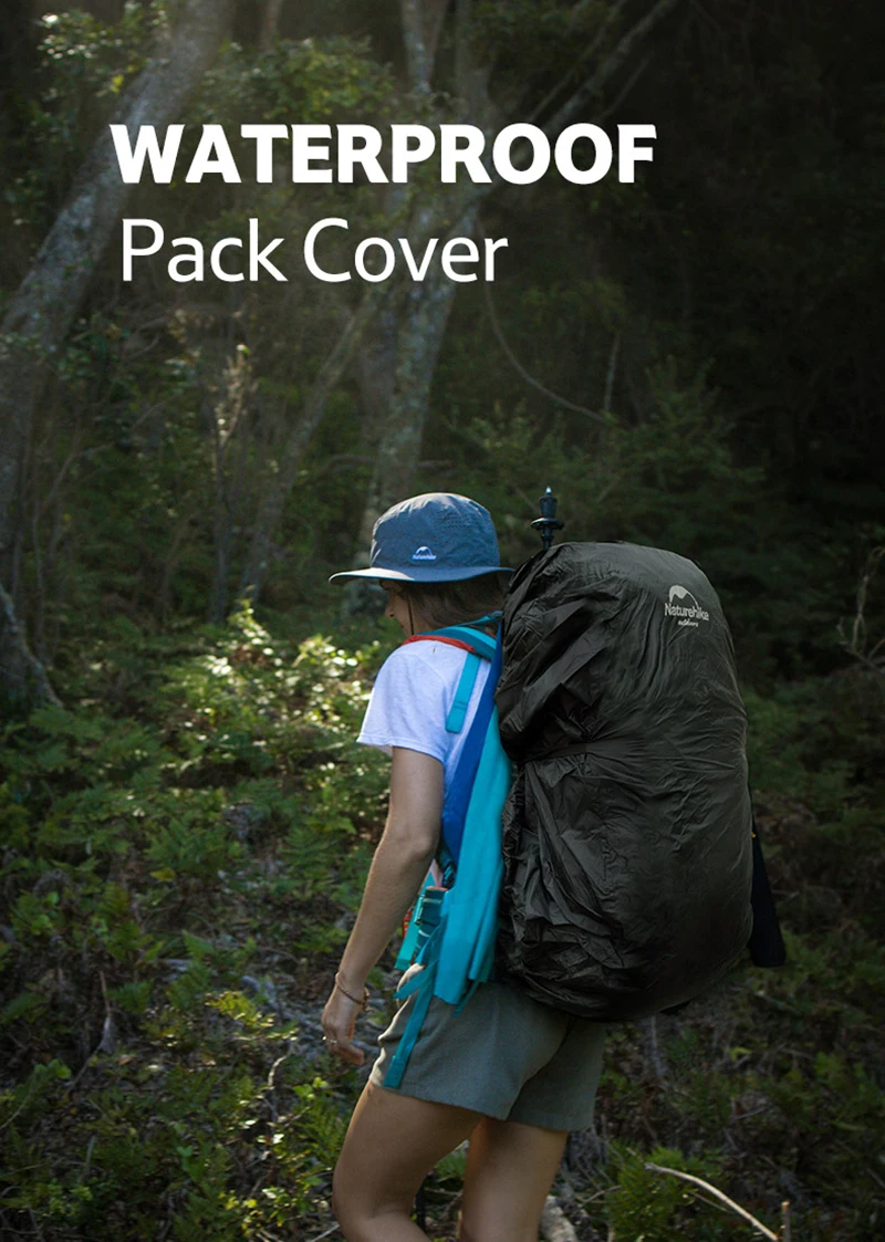 Naturehike открытый водонепроницаемый регулируемый пакет дождевик походный рюкзак сумка непромокаемый чехол подходит для 35-75L