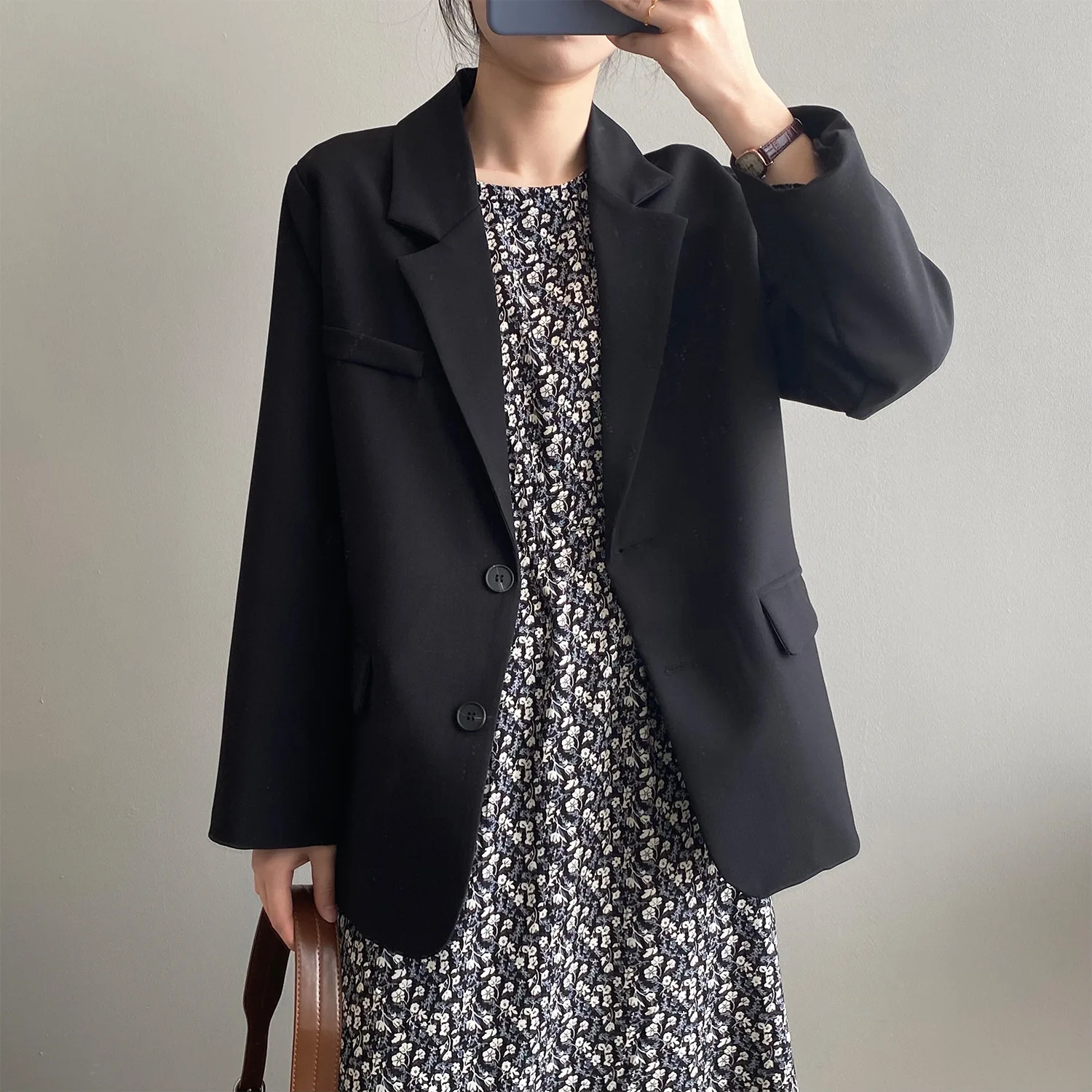 Блейзер для женщин Весенняя Новинка шикарные офисные женские свободные