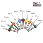 10 шт. 0,1-1 мм1,1-2 мм0,3-1,2 мм0,6-1,5 мм1,5-2,4 мм2,1-3,0 мм Печатная плата карбида микросверла инструмент набор