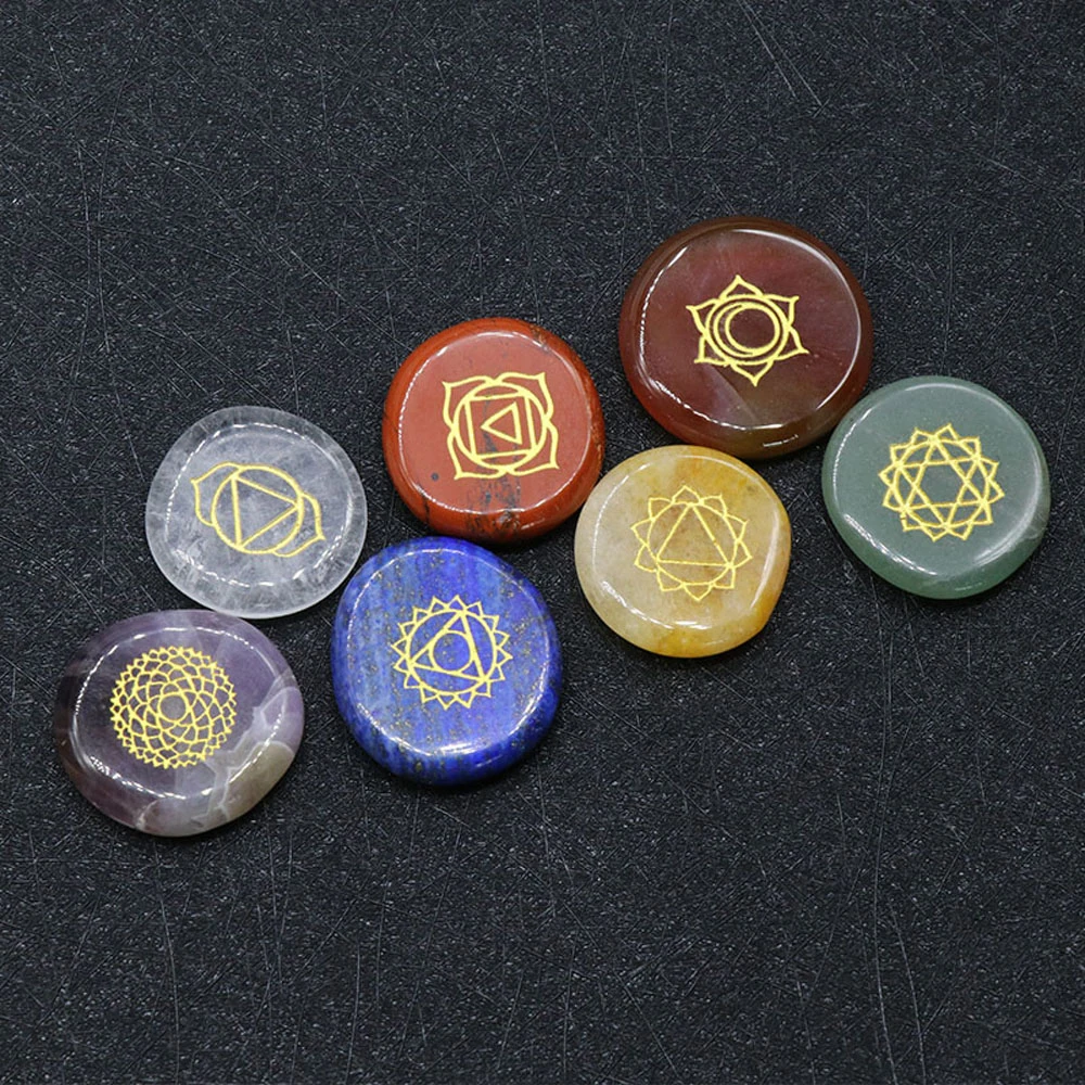 

Reiki Heal 7 Chakras Natural Stone Energy Crystal Beads Round Shape Cube Lapis lazuli for Women Meditation Jewelry Gifts
