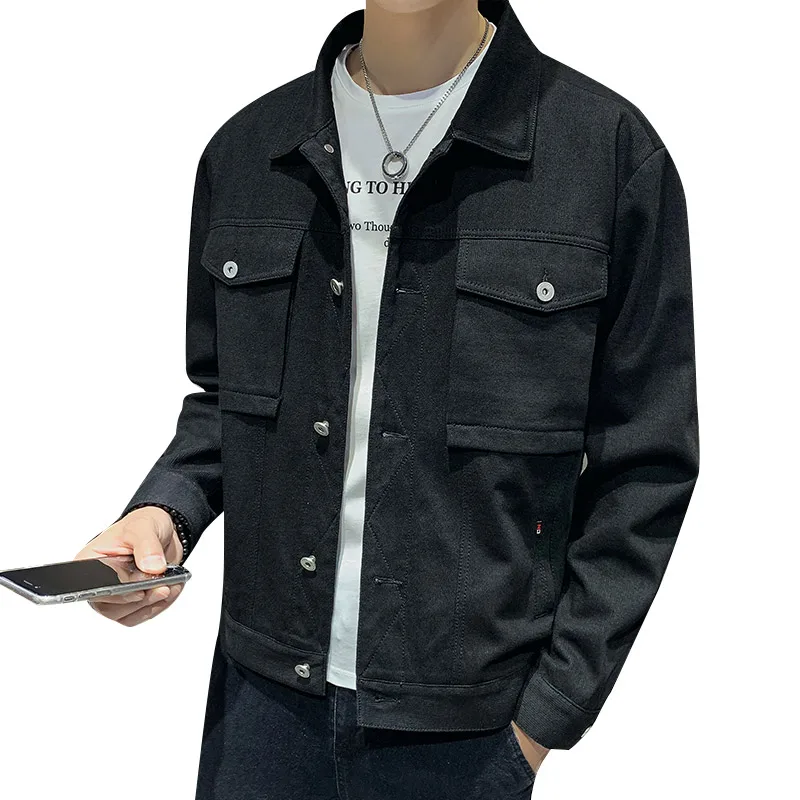 Мужская куртка весна осень Корейская трендовая Пинцет Новинка 2019 приталенная