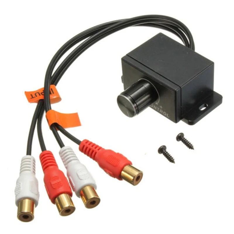 Автомобильный домашний усилитель звука басов RCA кнопка регулировки громкости