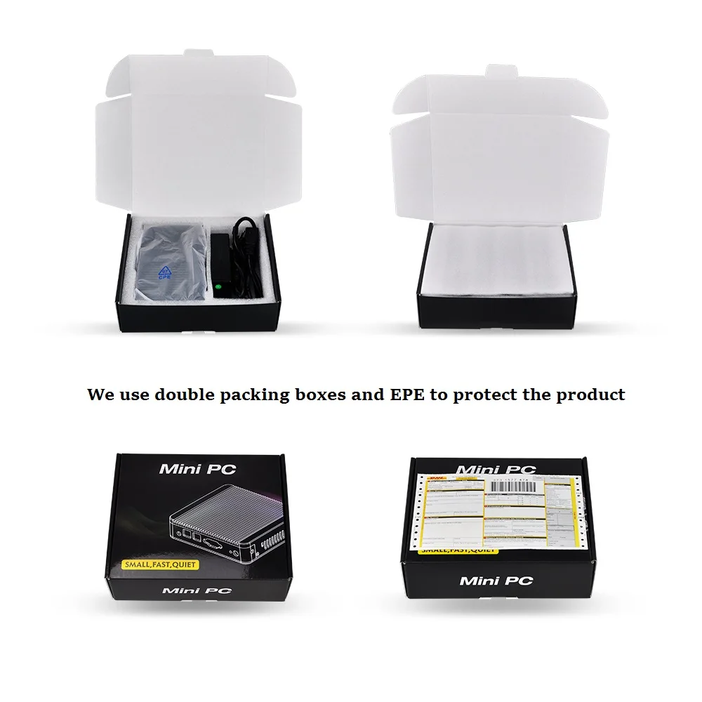 Qotom Core i3 Mini PC Pfsense роутер брандмауэр 4 LAN мини пк