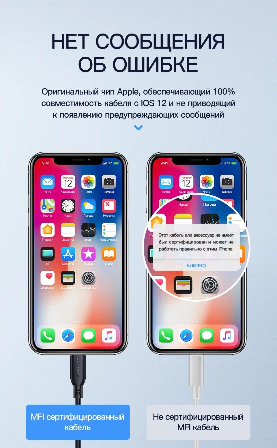 KUULAA MFi USB C к Lightning Кабель для iPhone 11 Pro Max X XS 8 XR 18 Вт PD Быстрая зарядка usb type C кабель для Macbook USB-C шнур
