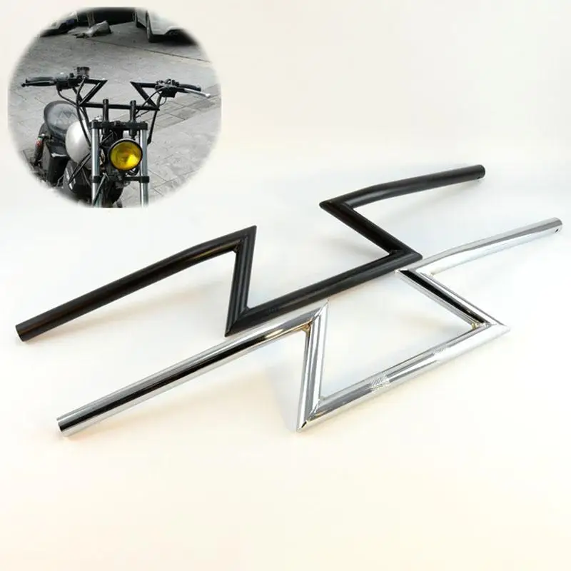 

HiMISS 7/8 "22MM Motorcycle Handlebar Z Bar Common for Honda Yamaha Suzuki Kawasak