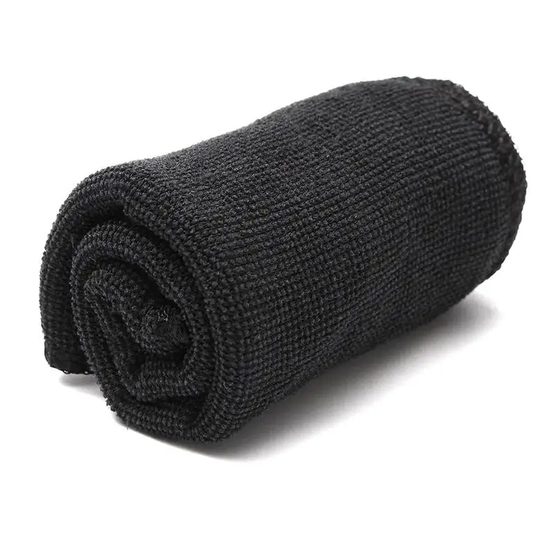 

Car Polishing Wash Towels Microfibers Car Detailing Cleaning Soft Cloths Home Window 25x25cm Black Car Wash Car Accessories