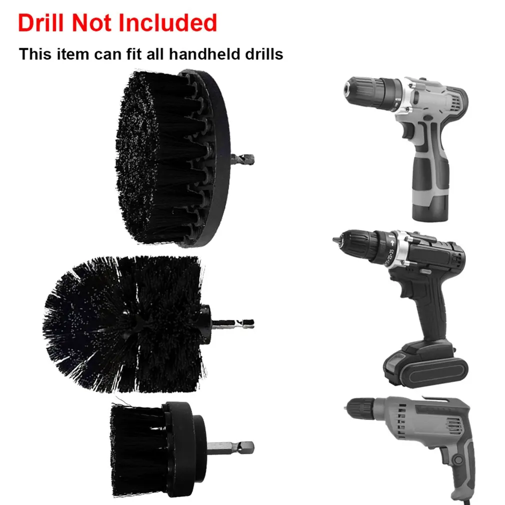 

5 Pcs Kitchen Bathroom Tile Sink Floor Dirt Removal Cleaning Brush Head Electric Cleaning And Polishing Brush