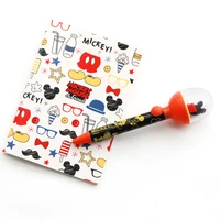 2021 disney mickey minnie 3d styling pen stationery creative cartoon cute ballpoint pen rotatable pen student school accessories