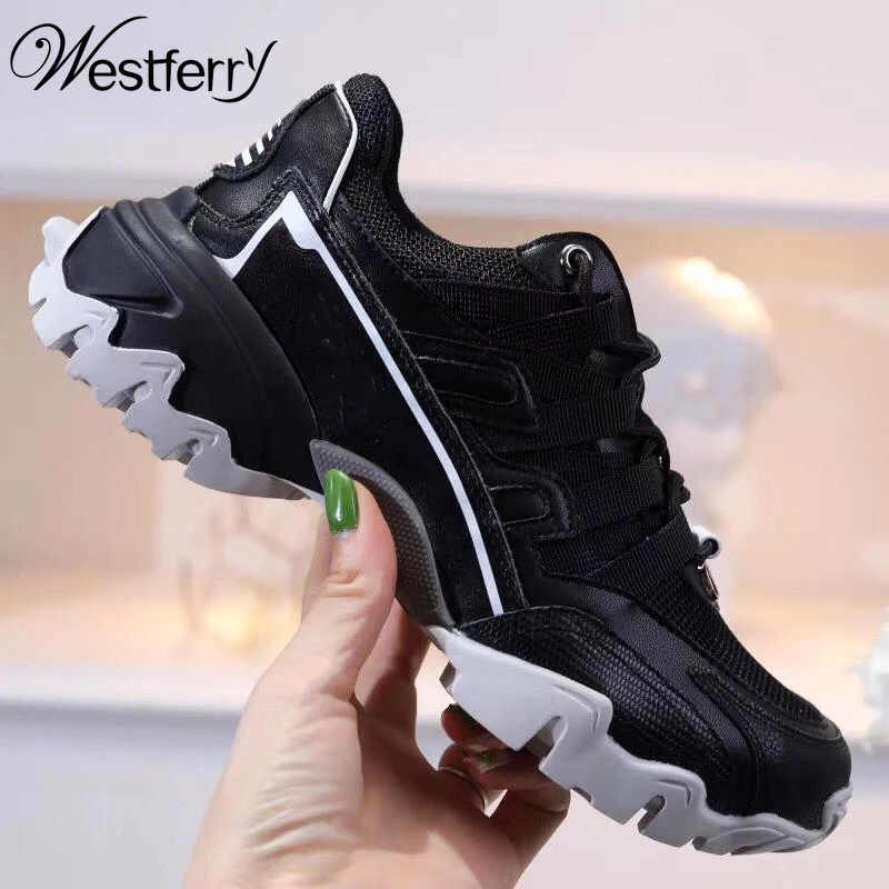 

2020 spring and autumn new couple catwalk mesh breathable shoes increase men and women sports shoes Patchwork shoes off white