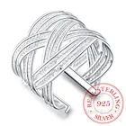 Кольцо из стерлингового серебра 925 пробы, кольцо для свадебной вечеринки, модные ювелирные изделия, кольца на палец большого пальца для женщин и мужчин в подарок