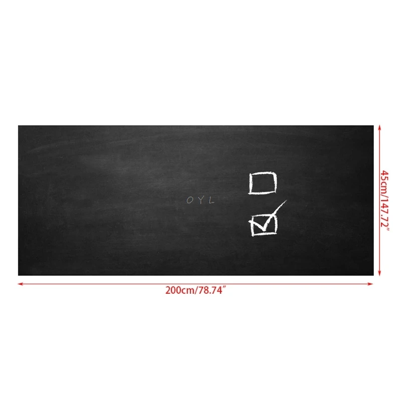 

Creative Novelty 45*200 cm Environmental Blackboard Chalk Board Sticker Wall Sticker For School and Office