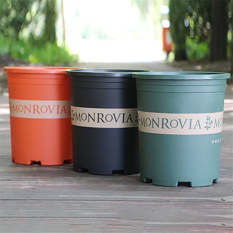 Пластиковый большой цветочный горшок из смолы для балкона суккуленты зеленые