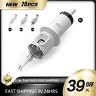 Картриджи для тату игл с круглым вкладышем QUELLE (0,35 мм), 20 шт.