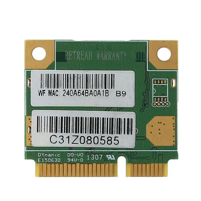 AW-NB087H Ralink RT3290 чипсет IEEE 802 11 b/g/n 150 Мбит/с Bluetooth 3.0HS полуразмерная мини PCIe