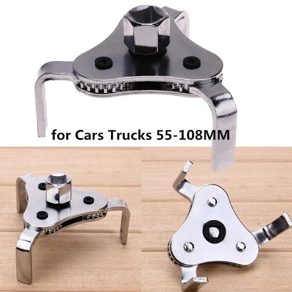 

Dossy Car Two Way Oil Filter Wrench Tool Drive 3 Jaw Remover E2K9