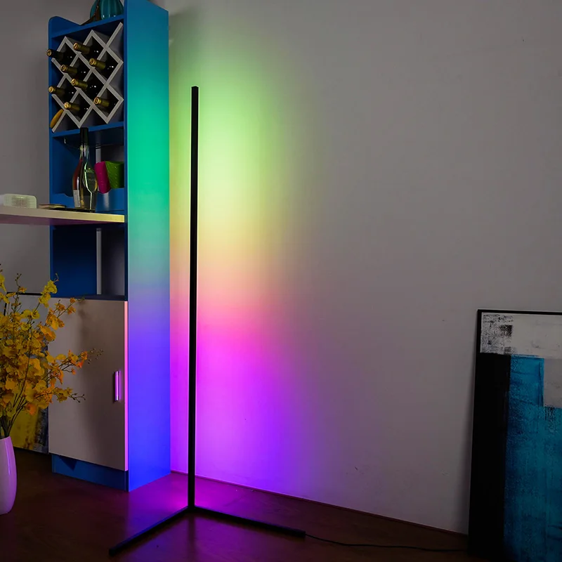

Floor Lamps Led Modern Colourful Corner Stand Lamp Living Room Decor Standing Lights Bedroom Indoor Lighting Dimming with RC/APP