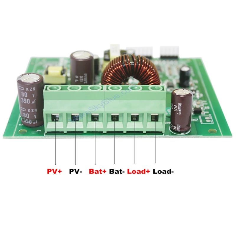 MakeSkyBlue 20A DIY MPPT Контроллер заряда с ЖК-дисплеем для 12 В 24 В свинцово-кислотный открытый регулятор батареи кальция